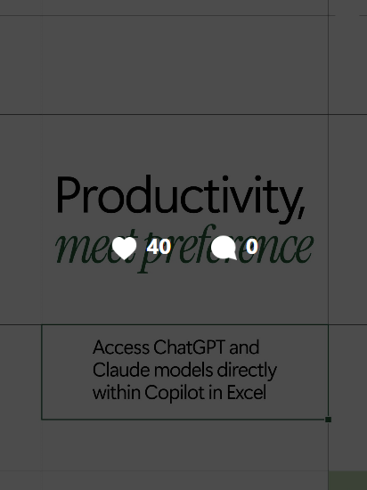 Productivity, meet preference — ChatGPT and Claude models in Copilot